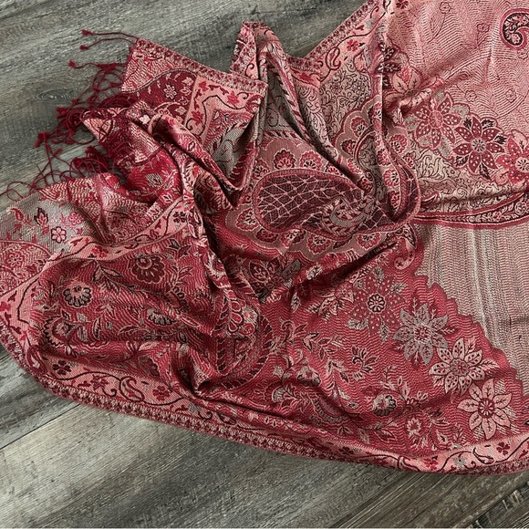 Silk Scarf Large Decor/Fashion Pashmina - Picture 3 of 12